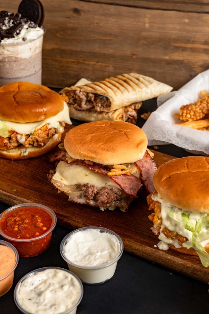 BossBites Burger meal combo with fries Sugar Land