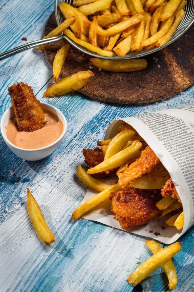 Delicious crunchy fish fillet and crispy fries in Sugar Land