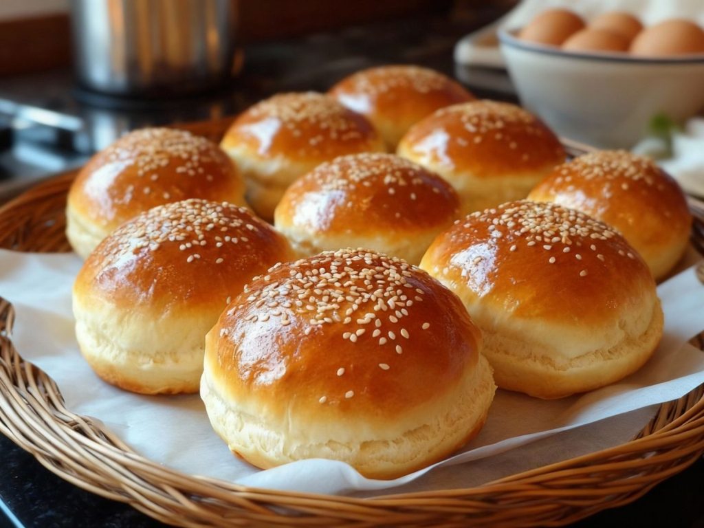 Freshly baked sesame seed buns – the secret behind the best burgers for catering in Sugar